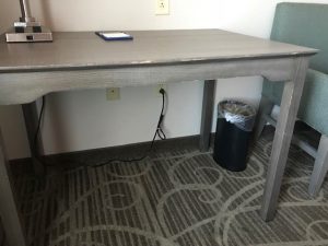 Desk before